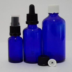 Glass Dropper Bottle Blue 50 mls