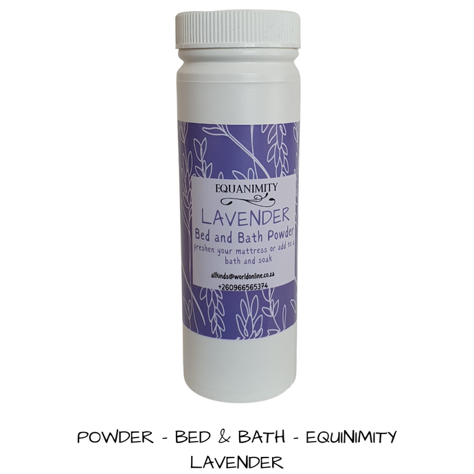 Equanimity - Lavender Bed And Bath Powder . 250 mls