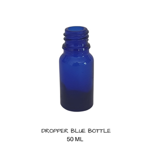 Glass Dropper Bottle Blue 50 mls