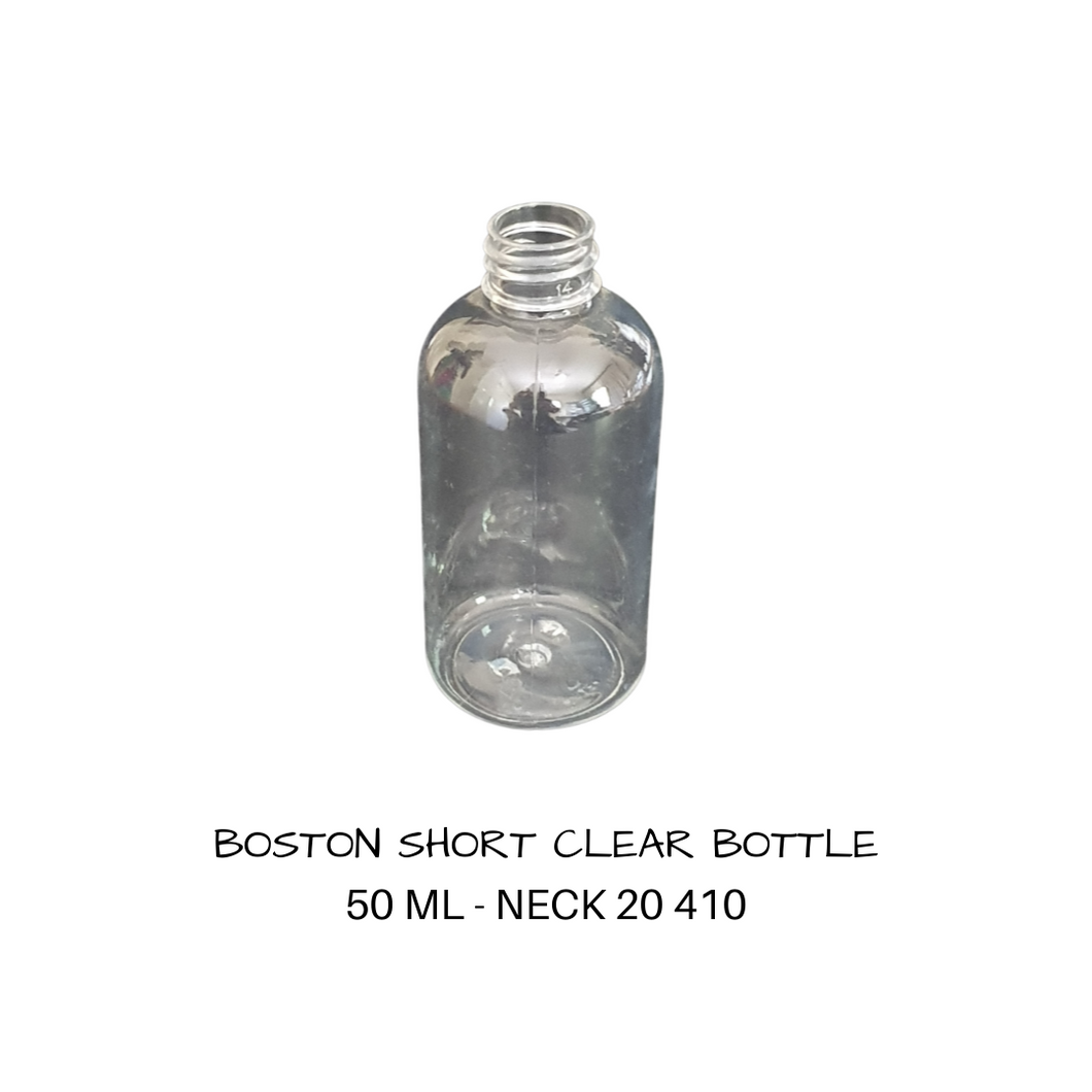 Boston Squat Plastic Bottle 50 mls