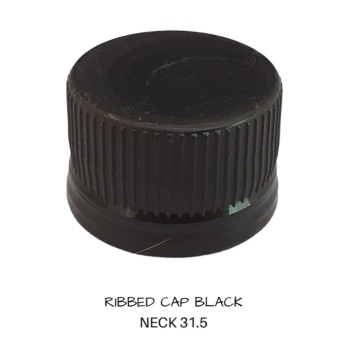 Closure    Glass Bottle Screw Tops - 31.5  ROPP  Black