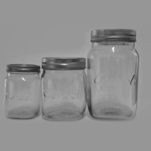 Glass Preserve Jar Ring & Dome 250 mls