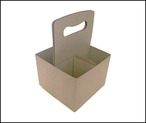 Box - Large 4 Bottle Carrier  ON SALE.  Less 25 %