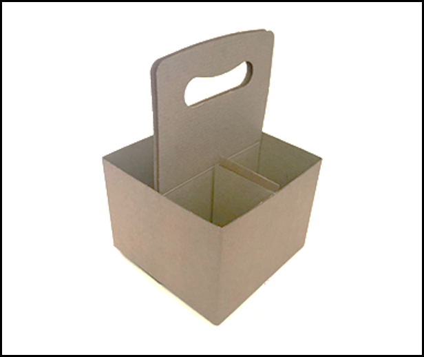 Box - Large 4 Bottle Carrier  ON SALE.  Less 25 %