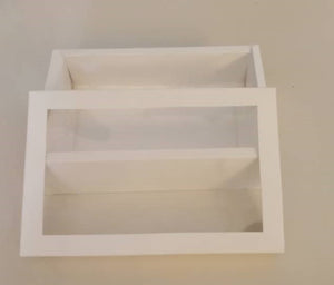 Box- White Penny Box 22.2cm x 14.5 cm x 6.8cm (Out The Box) LOCAL